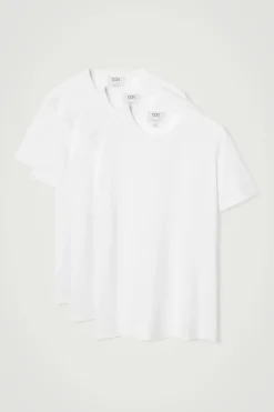 3ER-PACK BAUMWOLL-T-SHIRTS MIT RUNDHALSAUSSCHNITT