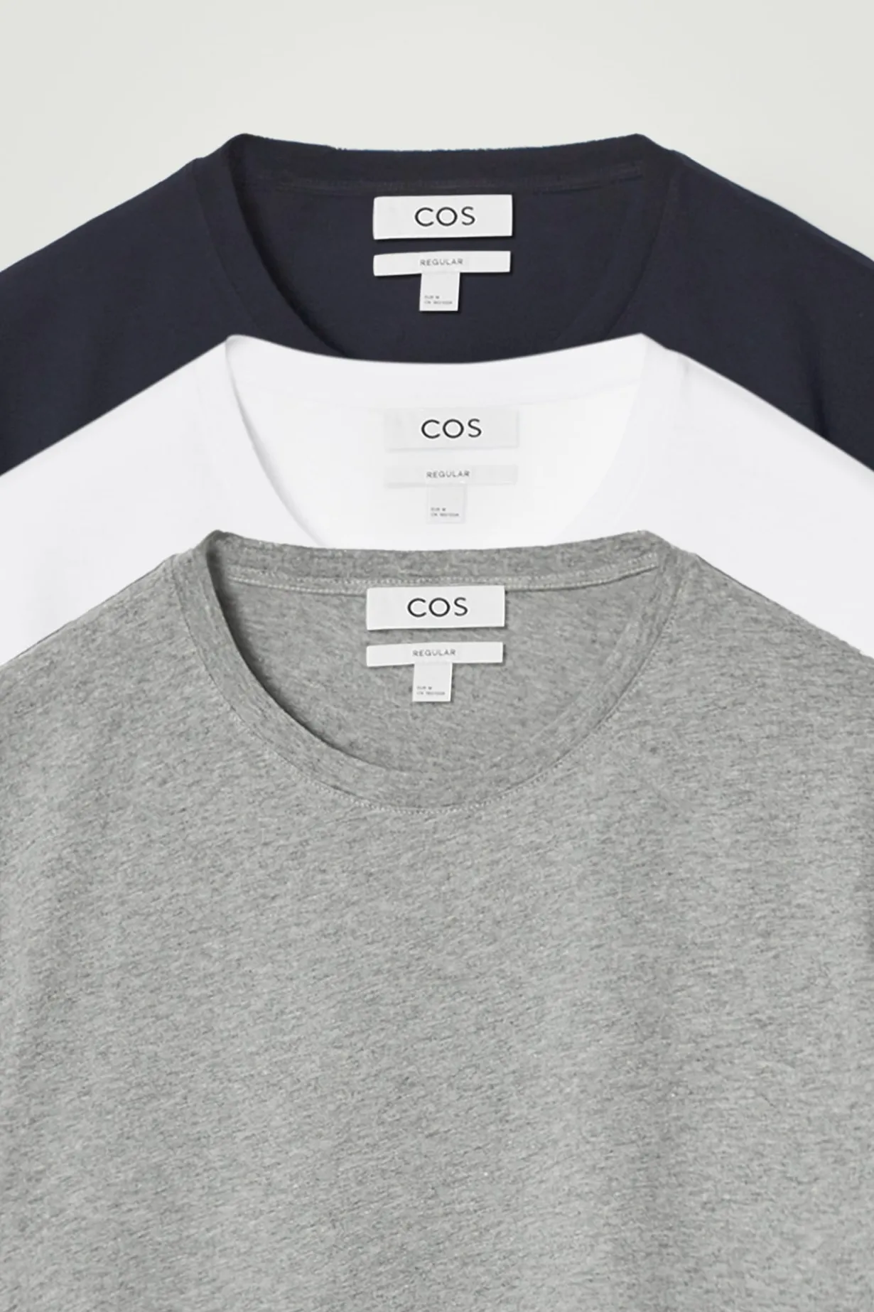 3ER-PACK BAUMWOLL-T-SHIRTS MIT RUNDHALSAUSSCHNITT