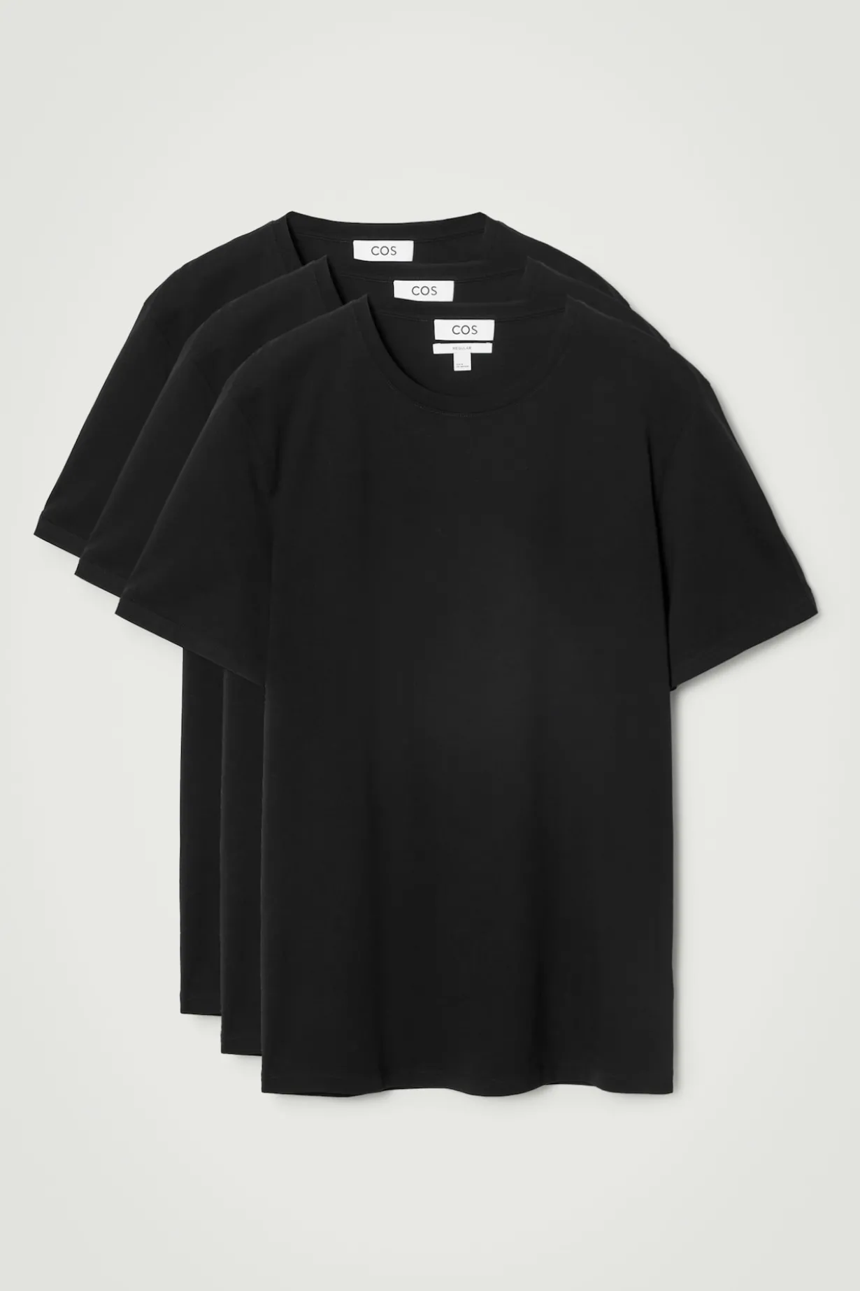 3ER-PACK BAUMWOLL-T-SHIRTS MIT RUNDHALSAUSSCHNITT