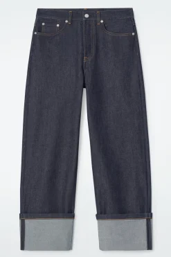 FACADE JEANS MIT GERADEM BEIN UND UMSCHLAG