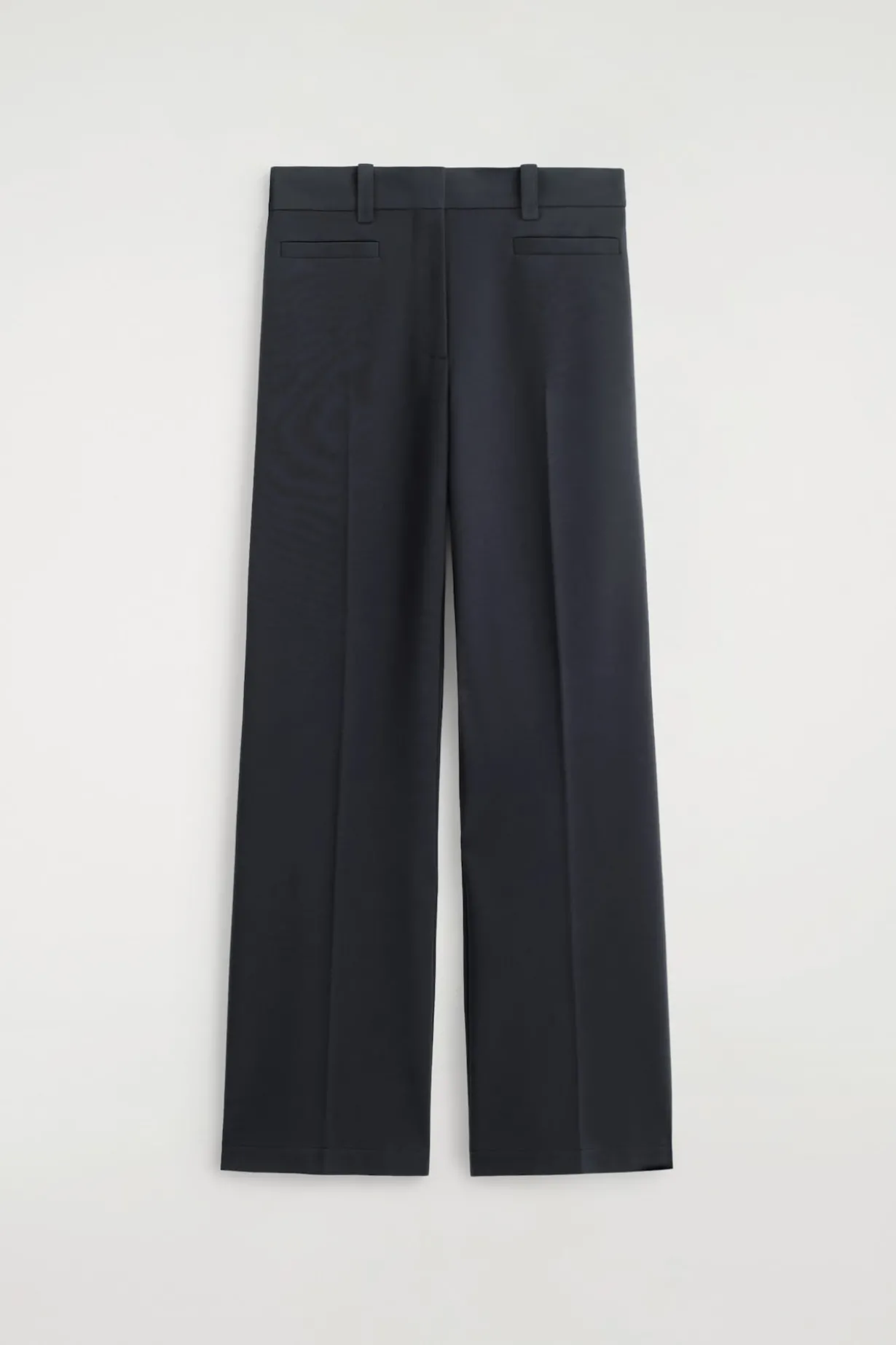 FEIN GESTRICKTE HOSE MIT GERADEM BEIN
