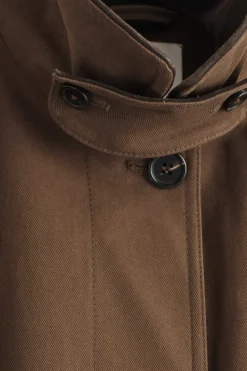 FELDJACKE MIT KRAGEN AUS VELOURSLEDER