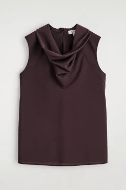 FLIESSENDE BLUSE MIT KRAGEN UND SCHAL