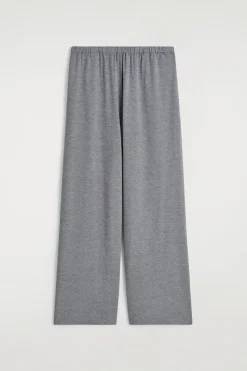 FLIESSENDE JERSEYHOSE MIT WEITEM BEIN