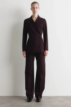FLIESSENDER BLAZER MIT WICKELFRONT