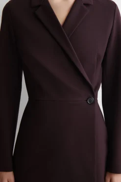 FLIESSENDER BLAZER MIT WICKELFRONT