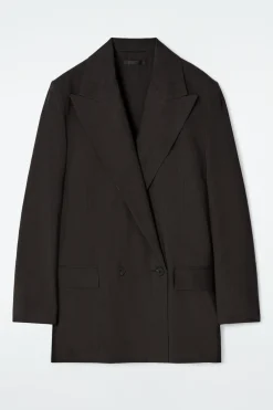 FLIESSENDER DOPPELREIHIGER WOLLBLAZER