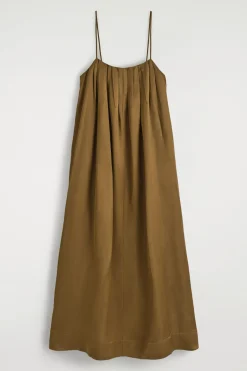 FLIESSENDES MAXIKLEID MIT FALTEN