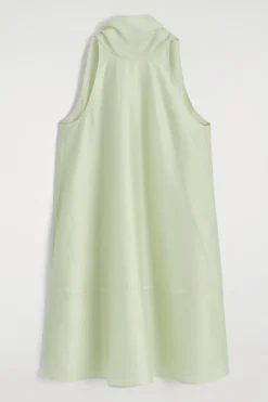 FLIESSENDES NECKHOLDER-KLEID IN MINILÄNGE