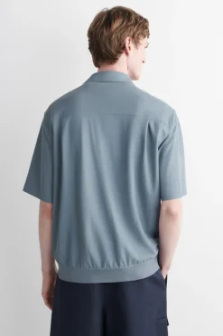 FLIESSENDES POLOHEMD AUS JERSEY