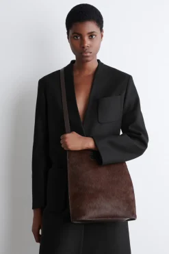 FOLIO TASCHE - LEDER MIT PONYHAAR-EFFEKT