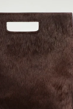 FOLIO TASCHE - LEDER MIT PONYHAAR-EFFEKT