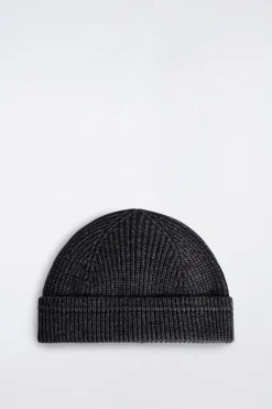 GERIPPTE FISHERMAN-BEANIE AUS WOLL-BAUMWOLL-MIX