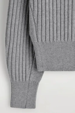 GERIPPTE JACKE AUS MERINOWOLLE