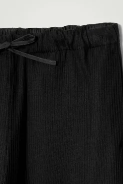 GERIPPTE JOGGINGHOSE AUS JERSEY