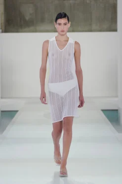 GERIPPTE MICRO-SHORTS AUS SEIDE