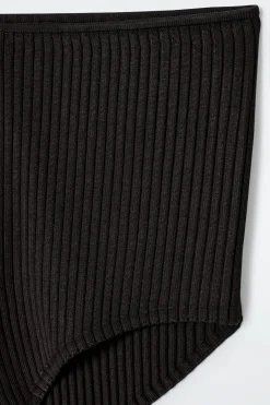 GERIPPTE MICRO-SHORTS AUS SEIDE