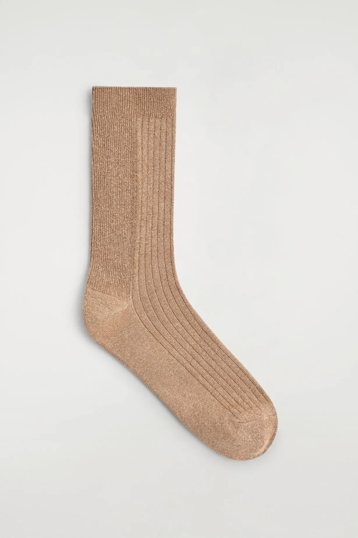 GERIPPTE SOCKEN AUS LUREX