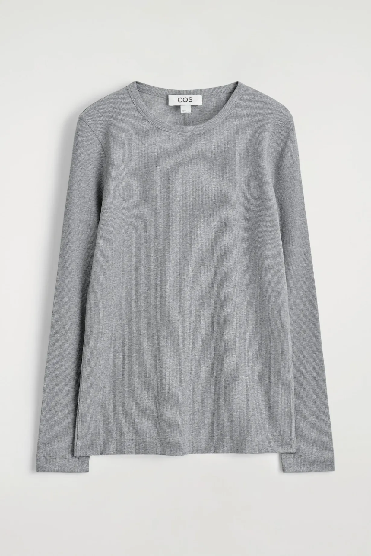 GERIPPTES LANGARMSHIRT AUS JERSEY