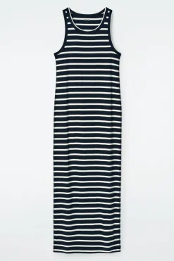 GERIPPTES SCHLAUCHKLEID
