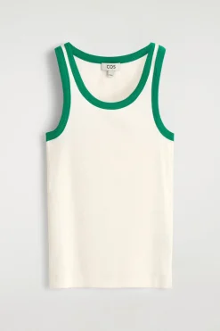 GERIPPTES TANKTOP AUS BAUMWOLLE