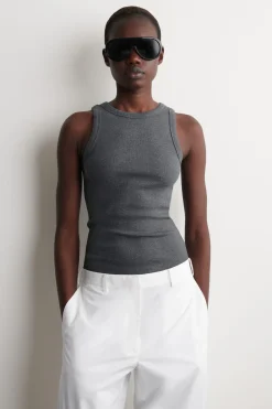 GERIPPTES TANKTOP AUS BAUMWOLLE