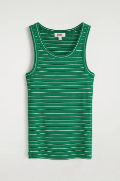 GERIPPTES TANKTOP AUS BAUMWOLLE