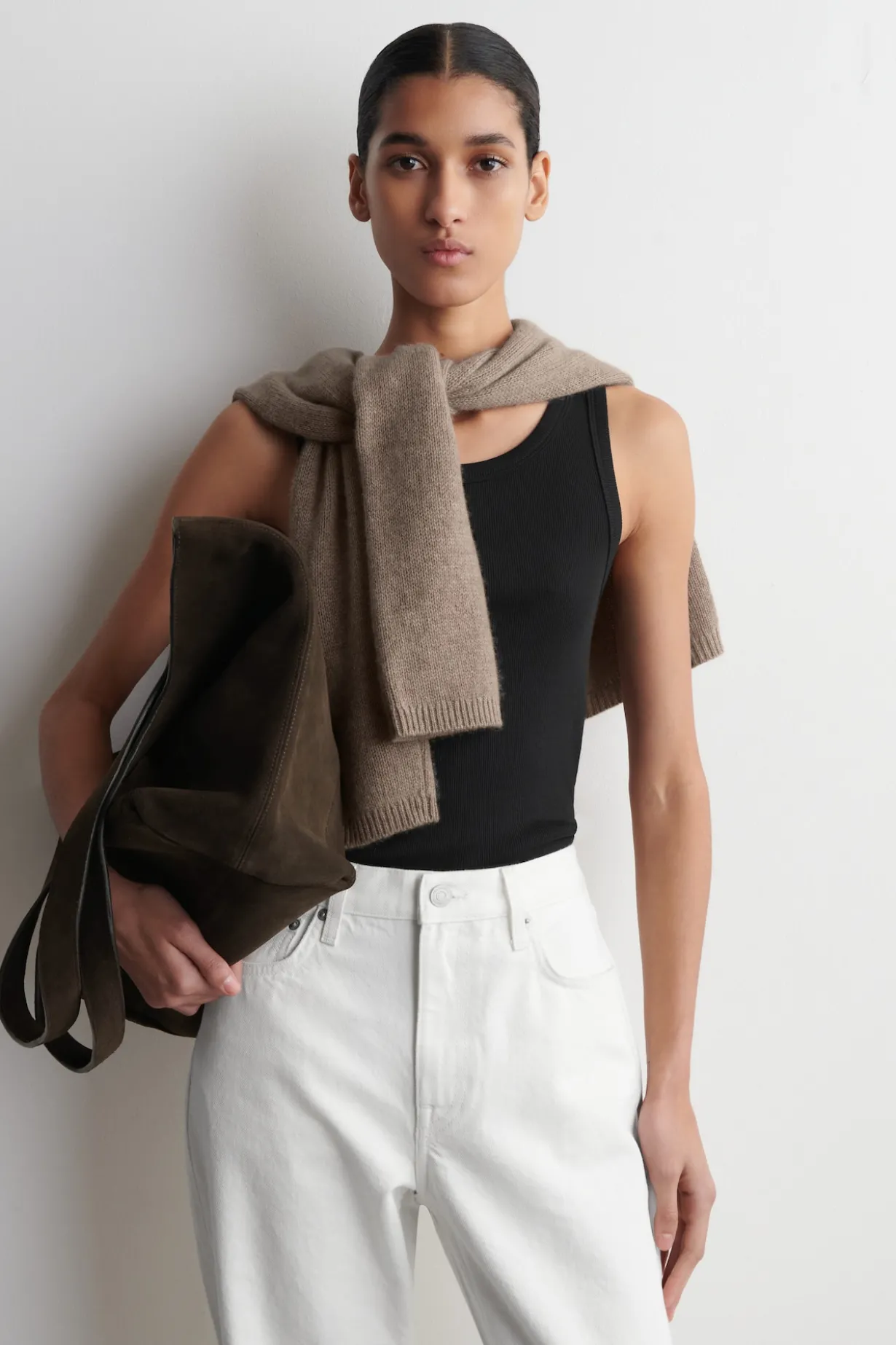 GERIPPTES TANKTOP AUS BAUMWOLLE