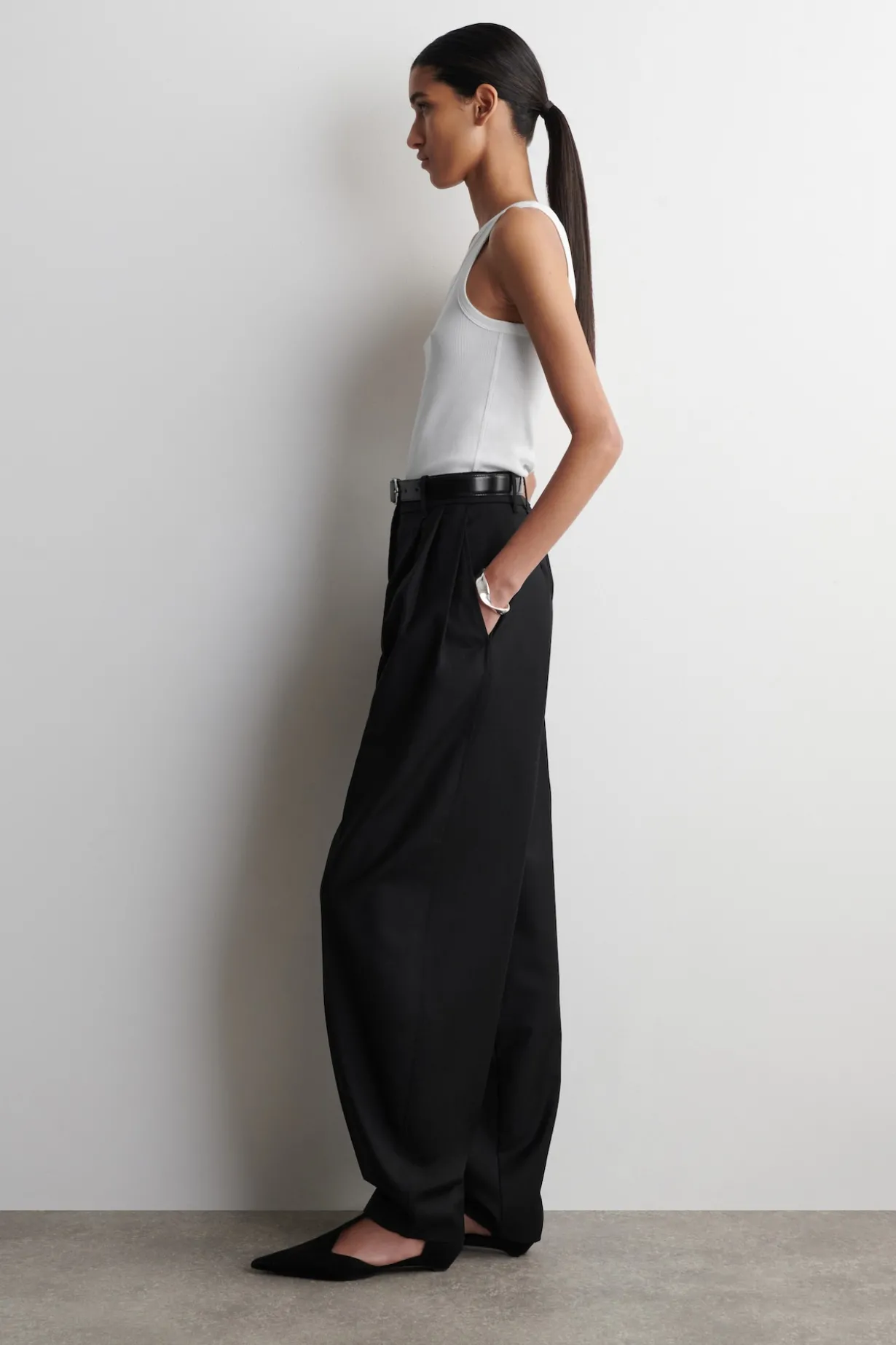 GERIPPTES TANKTOP AUS BAUMWOLLE