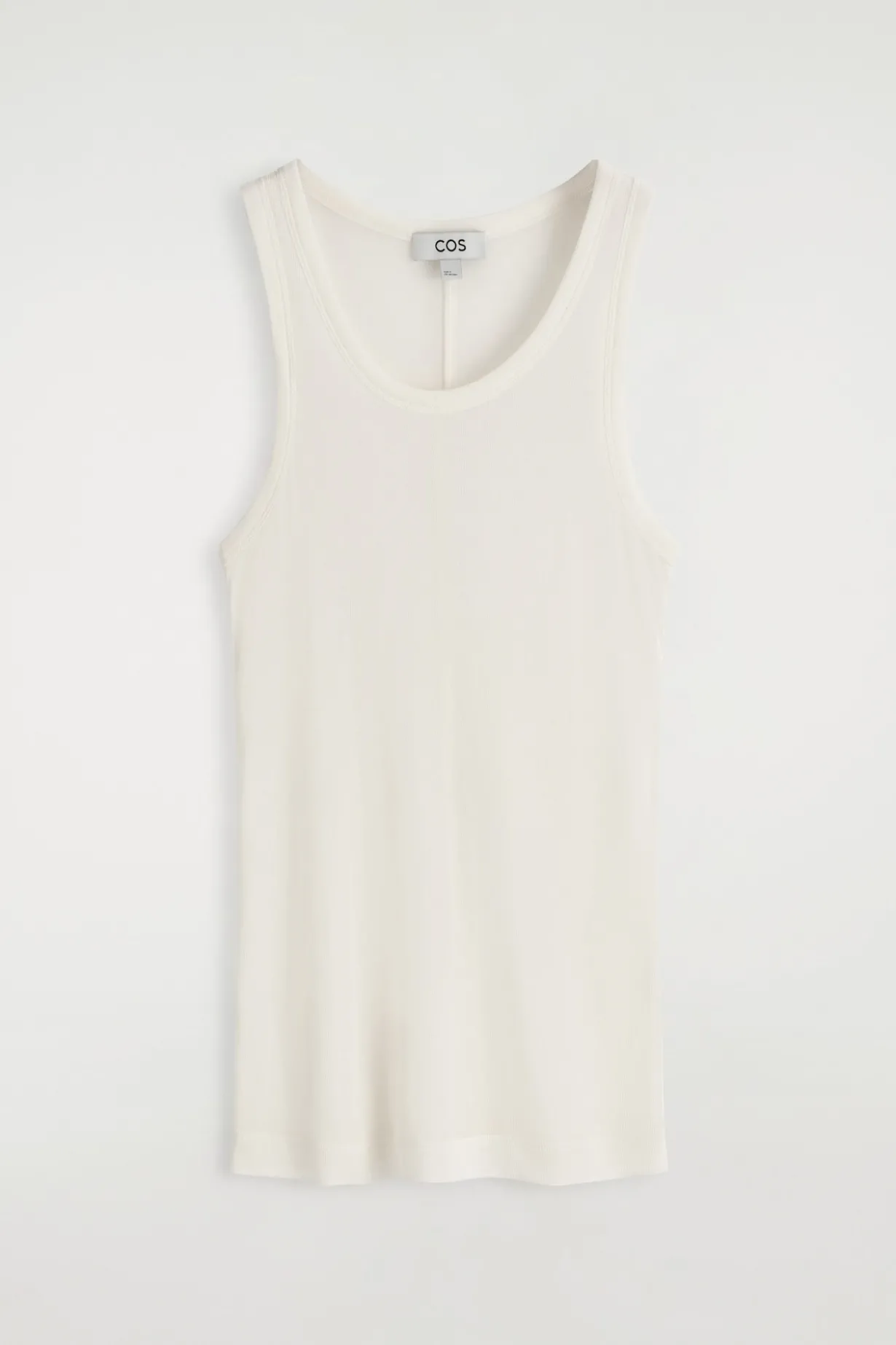 GERIPPTES TANKTOP AUS SEIDE