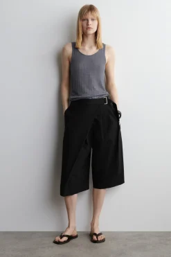 GERIPPTES TANKTOP AUS SEIDE