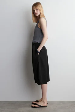 GERIPPTES TANKTOP AUS SEIDE