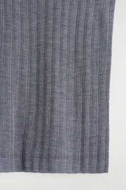 GERIPPTES TANKTOP AUS SEIDE