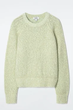 GESPRENKELTER PULLOVER AUS MOHAIR-MIX