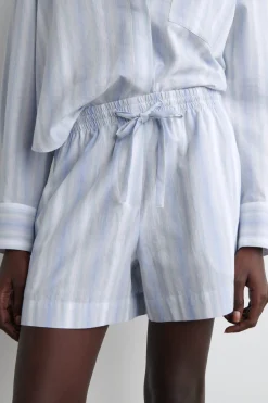 GESTREIFTE SHORTS AUS SEERSUCKER