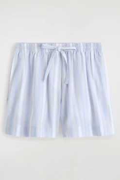 GESTREIFTE SHORTS AUS SEERSUCKER