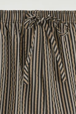 GESTREIFTE SHORTS AUS SEERSUCKER