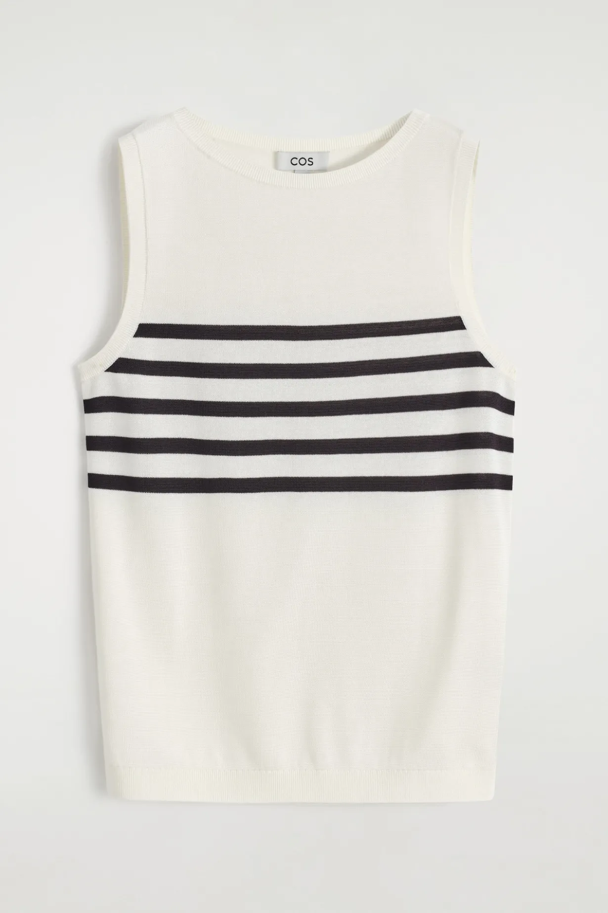 GESTREIFTES STRICK-TANKTOP