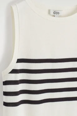GESTREIFTES STRICK-TANKTOP
