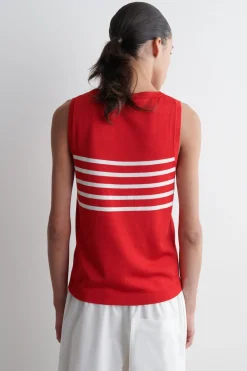 GESTREIFTES STRICK-TANKTOP