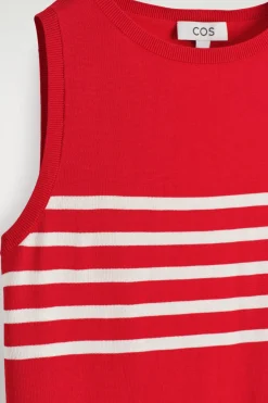 GESTREIFTES STRICK-TANKTOP