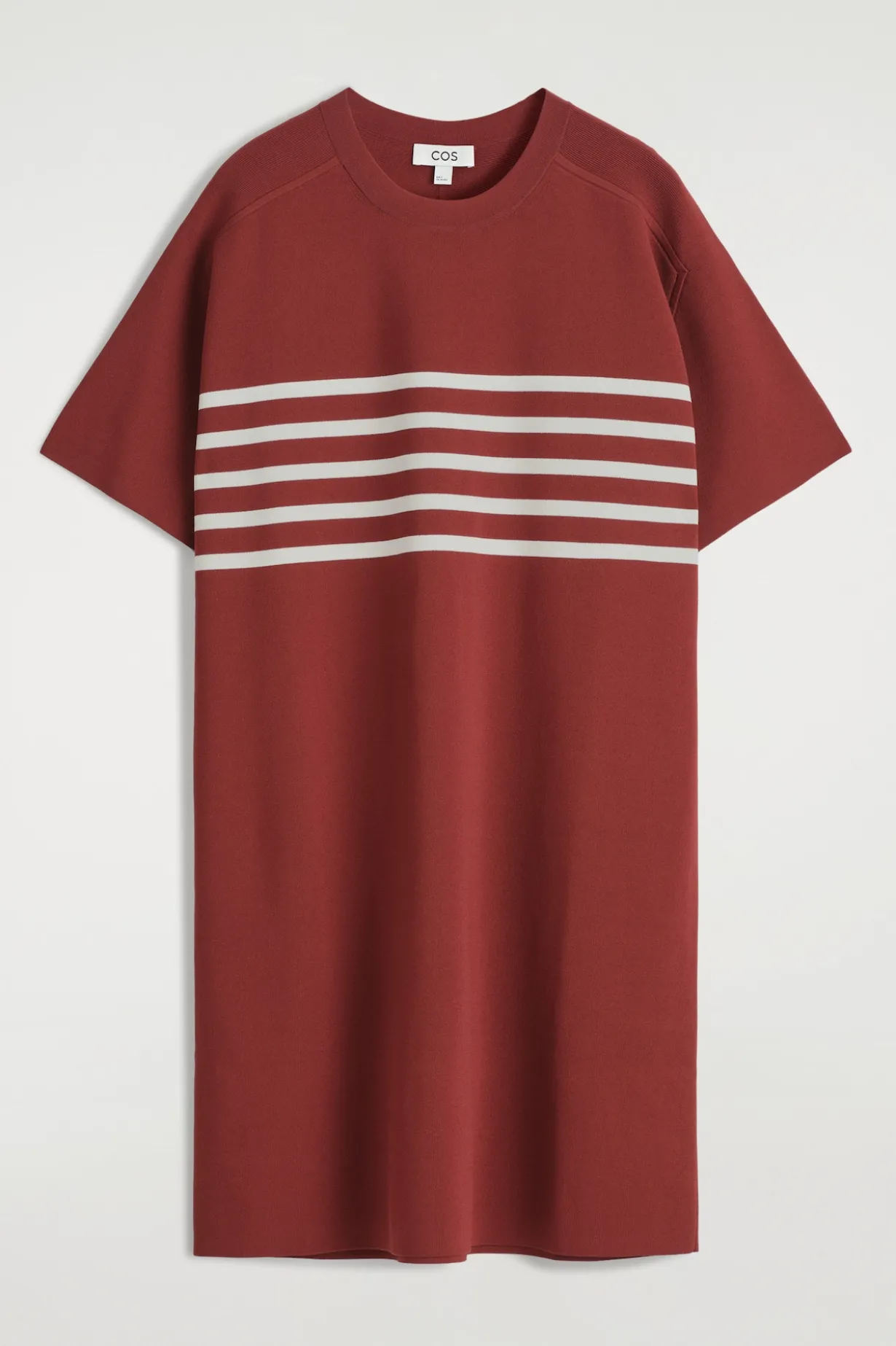 GESTRICKTES T-SHIRT-KLEID