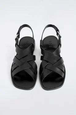 GEWEBTE LEDERSANDALEN