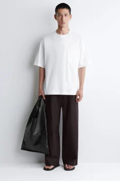 GEWICHTIGES OVERSIZED-T-SHIRT AUS BAUMWOLLE
