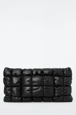 GROSSE GESTEPPTE PILLOW CLUTCH - LEDER
