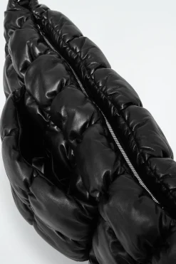 GROSSE GESTEPPTE PILLOW CLUTCH - LEDER