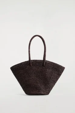 HANDGEWEBTE TASCHE - STROH