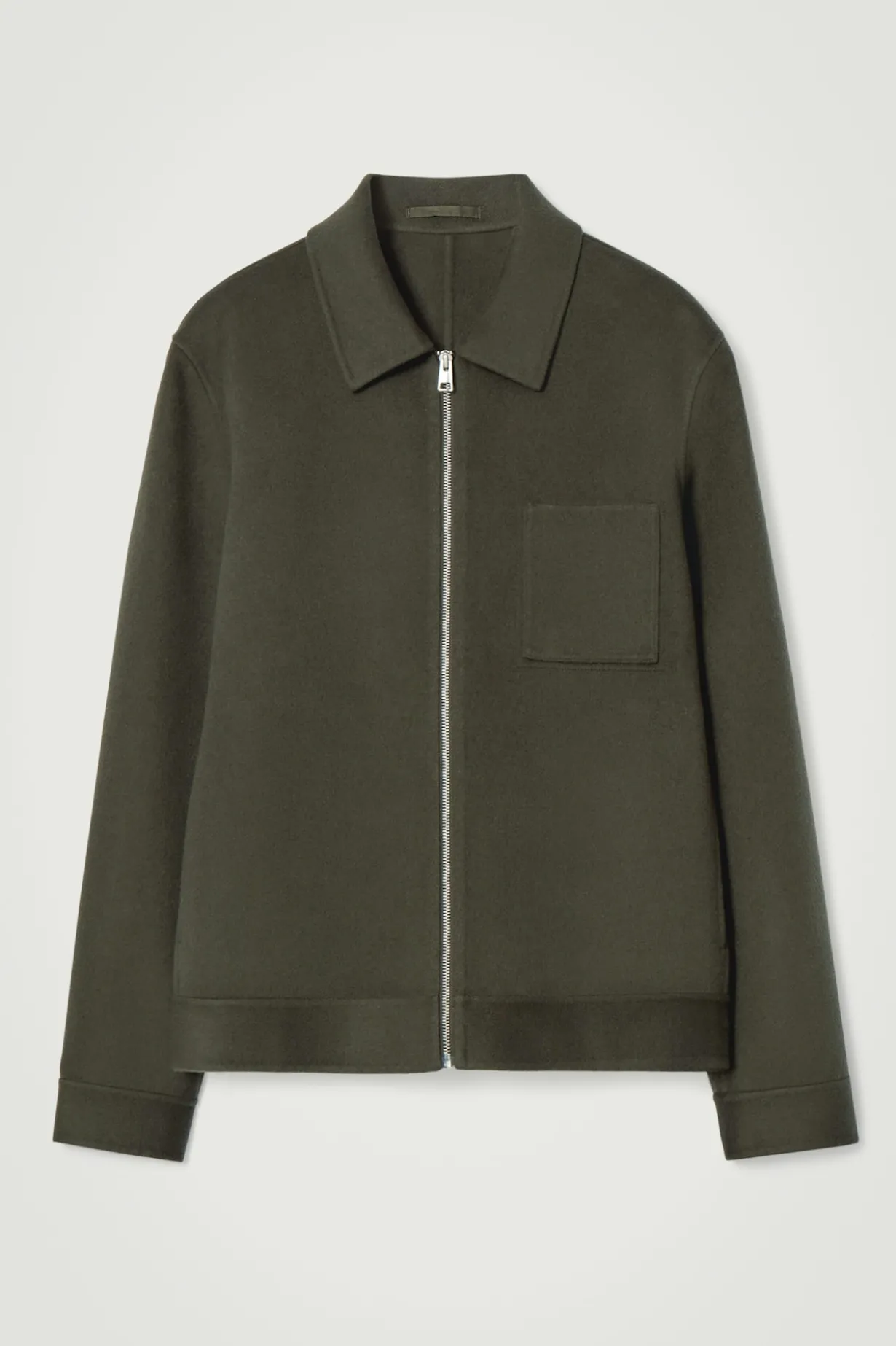 HARRINGTON-WOLLJACKE AUS DOUBLEFACE-MATERIAL
