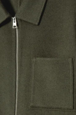 HARRINGTON-WOLLJACKE AUS DOUBLEFACE-MATERIAL