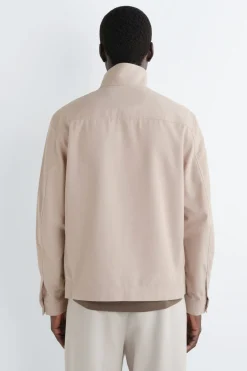 HEMDJACKE AUS BAUMWOLL-TWILL MIT REISSVERSCHLUSS